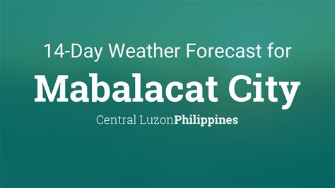 Mabalacat, Philippines 14 day weather forecast.
